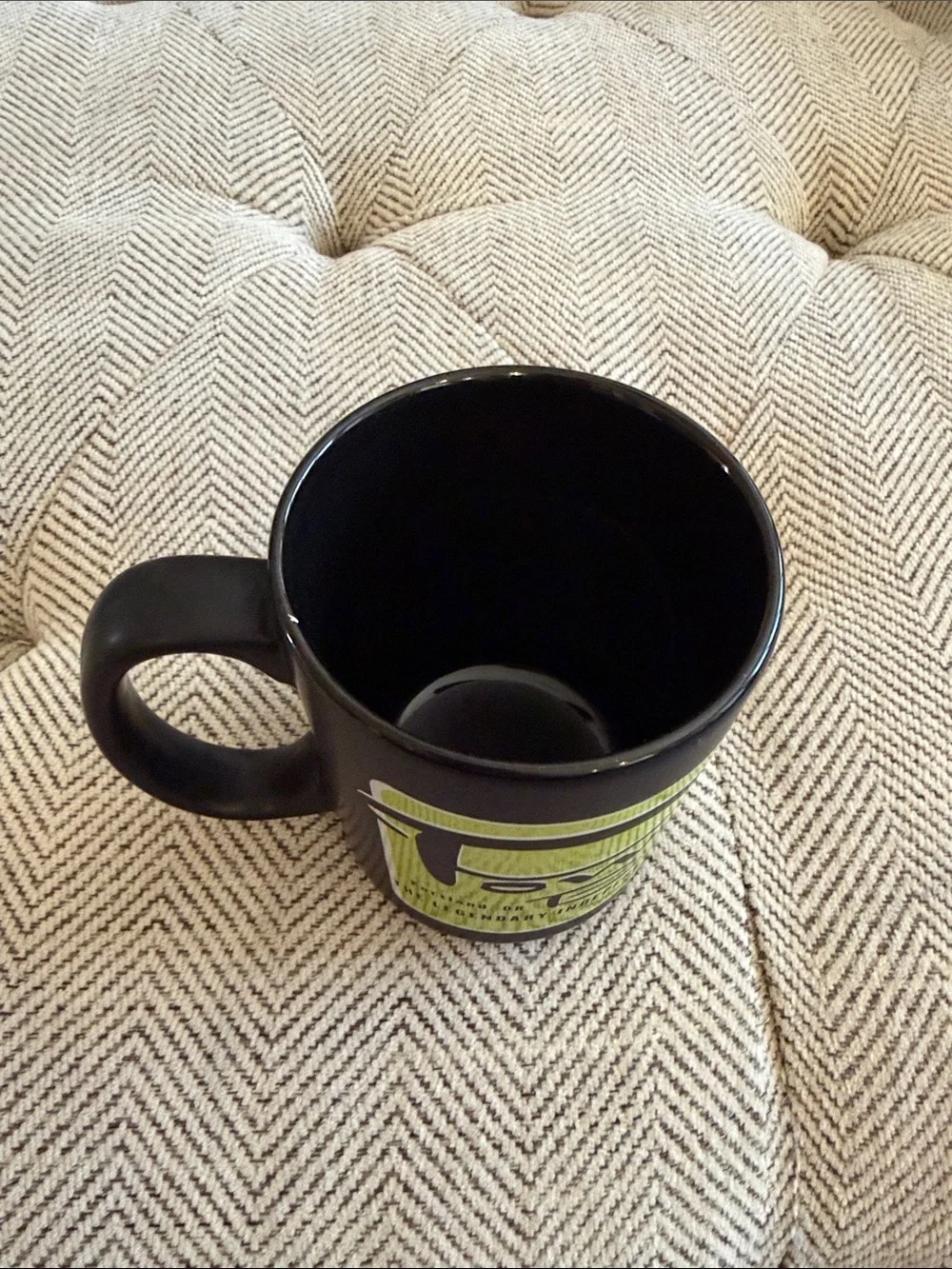 Powell's Books Logo Coffee Mug - Lime Green & Black
